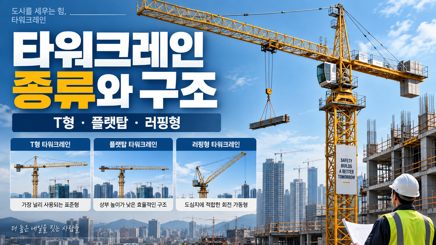 타워크레인 종류와 구조